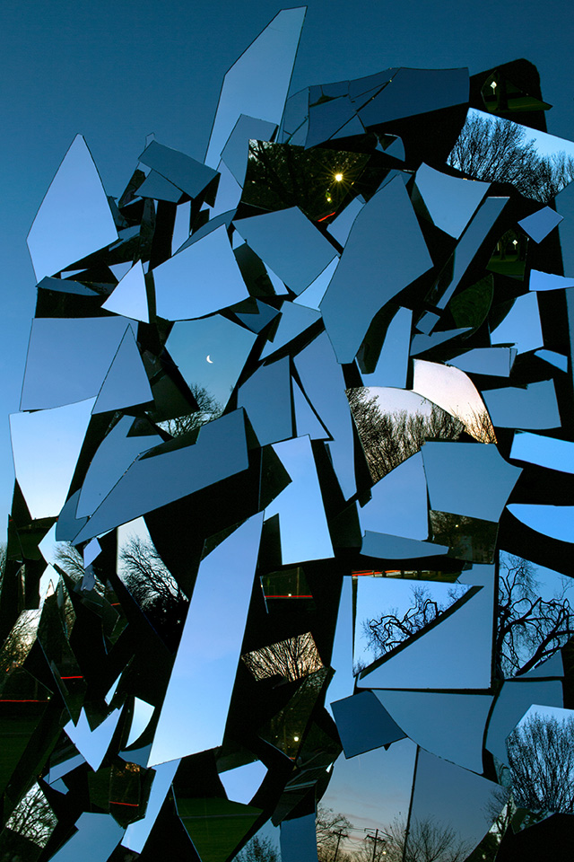 Art Photo of Mirrors Reflecting Sky by Seth Rubin
