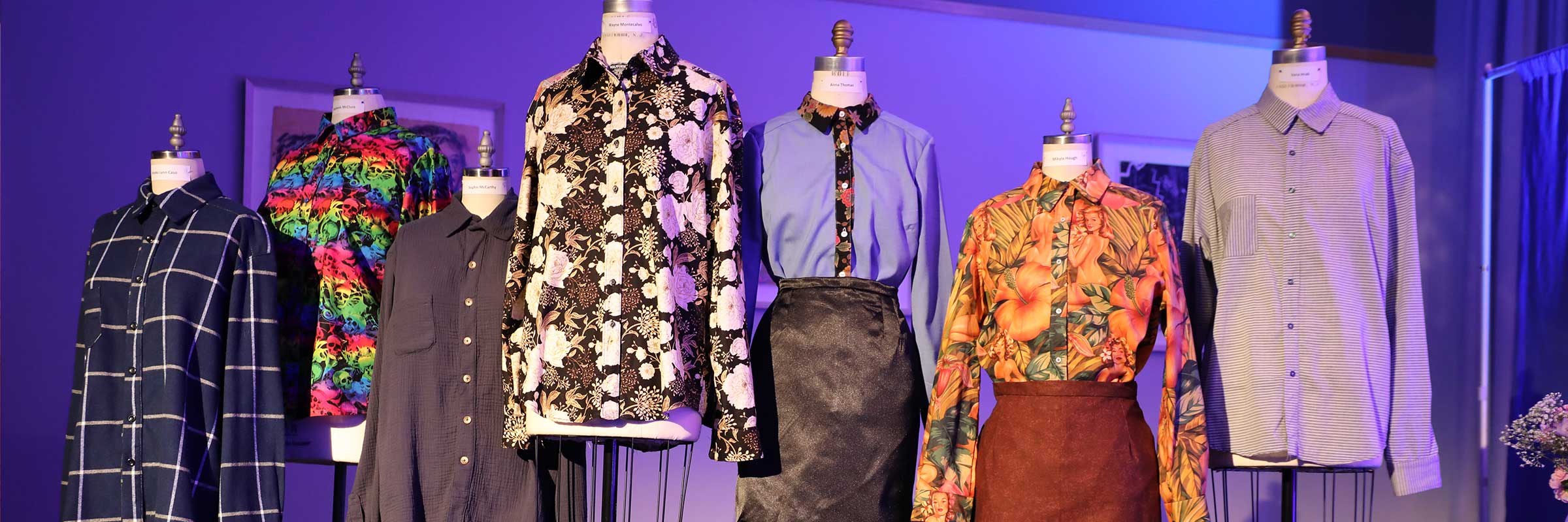 workshop with hands, scissors and fabric
