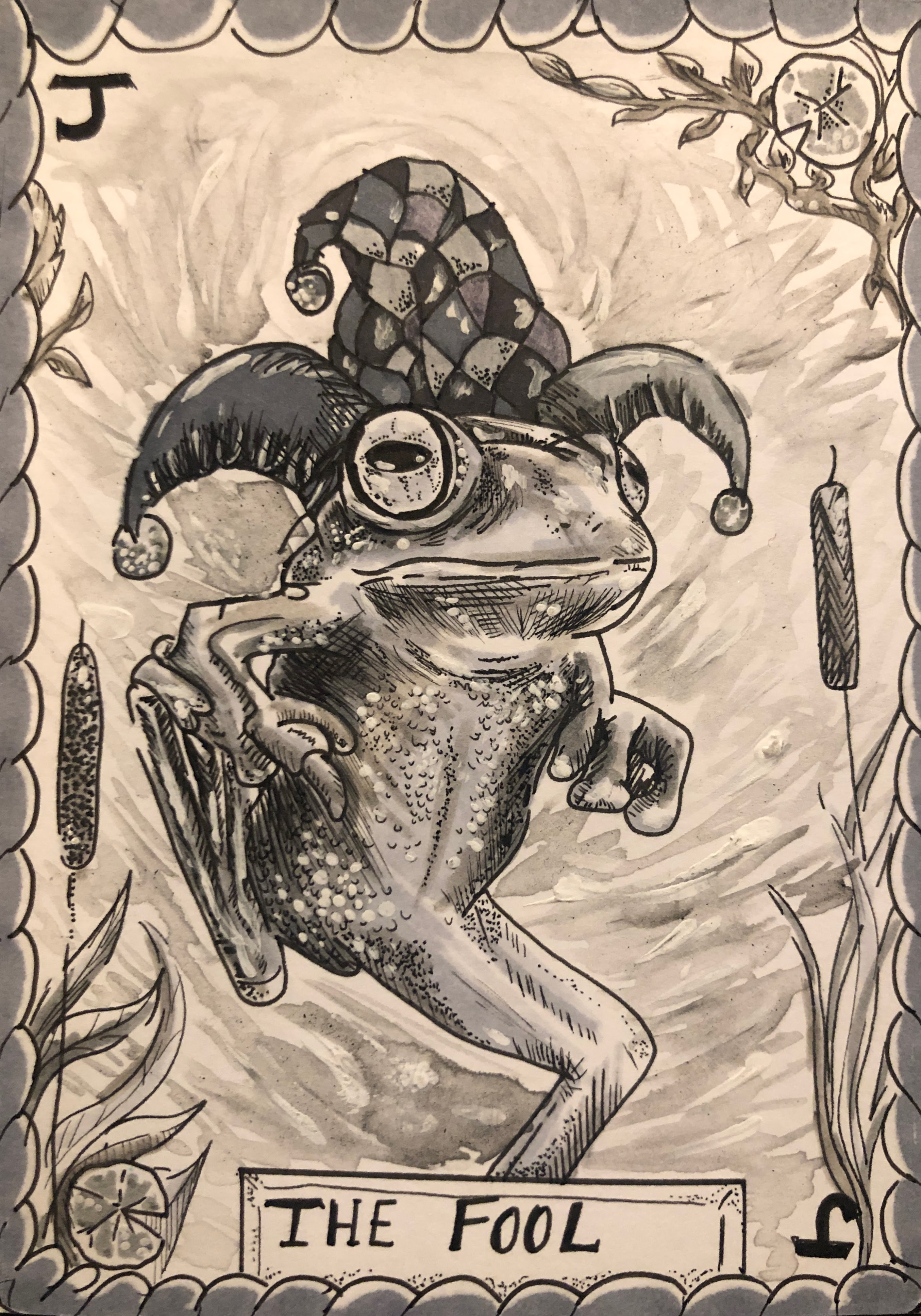 the fool frog print