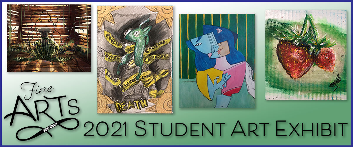 images from 2020 student art exhibit