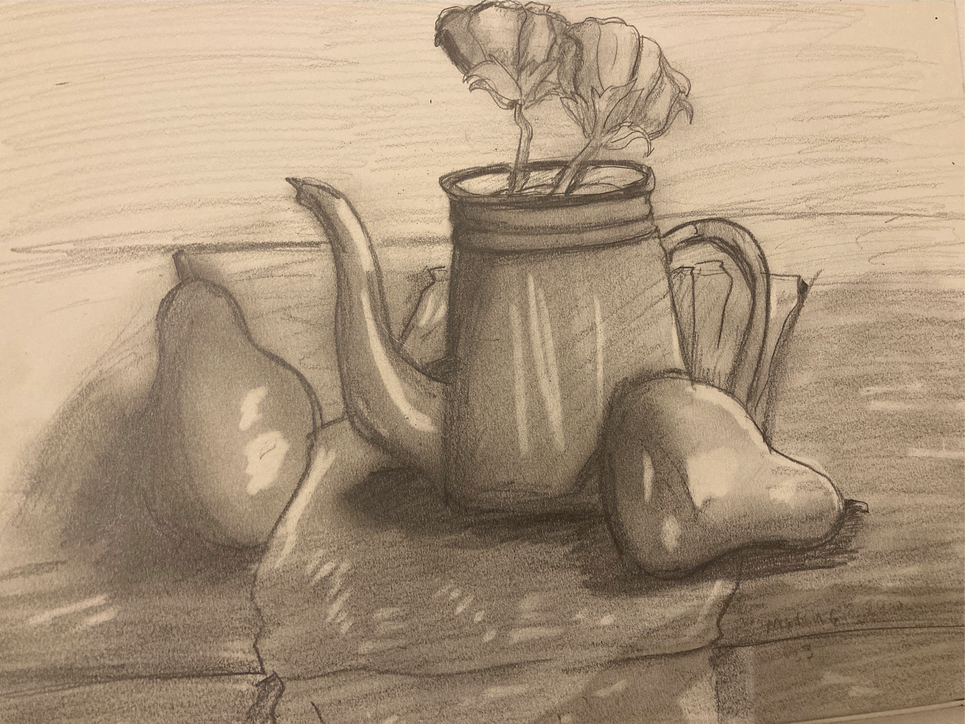 coffee pot drawing