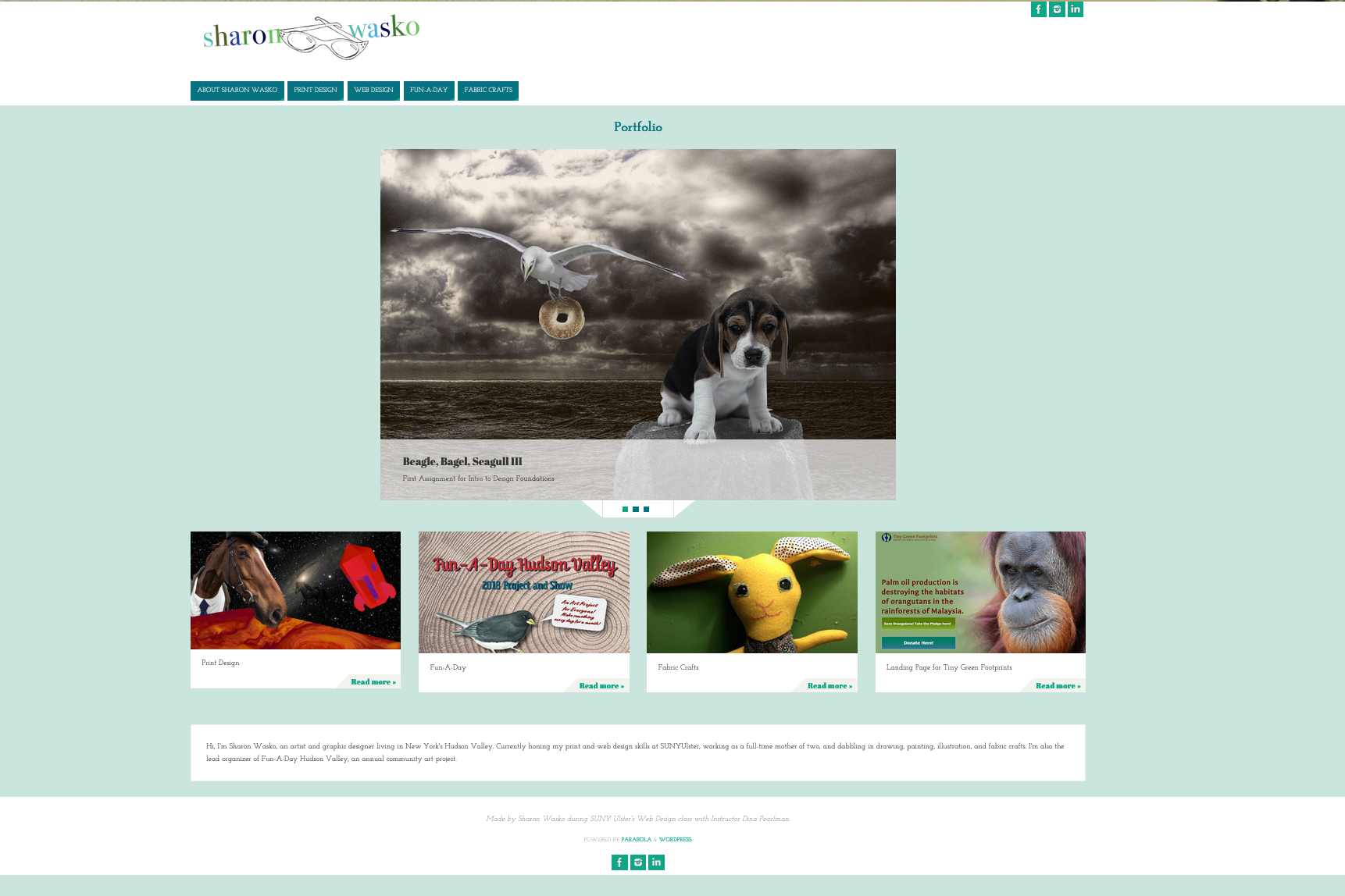 sharon wasko website homepage