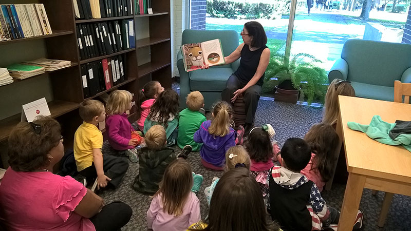 Children's Reading in Library